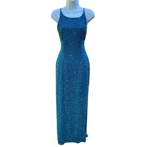 Vintage 1990’s Scala silk beaded gown